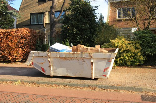 Donated furniture being delivered to a charity in Millbank